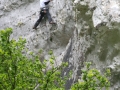 Adrien s'attaque à une 6c.